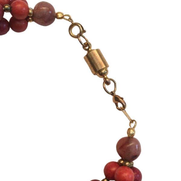 Triple Layered Bead Necklace - Image 4